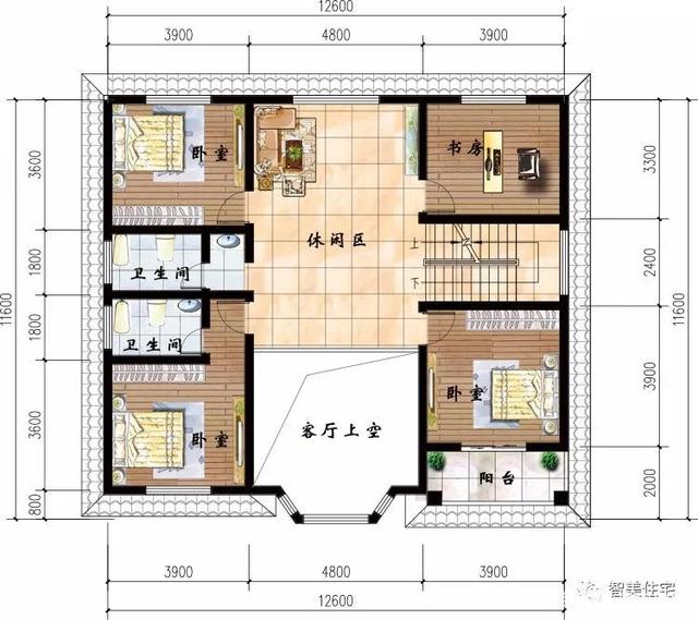 客廳挑空設計的農村別墅 客廳挑空設計的農村別墅
